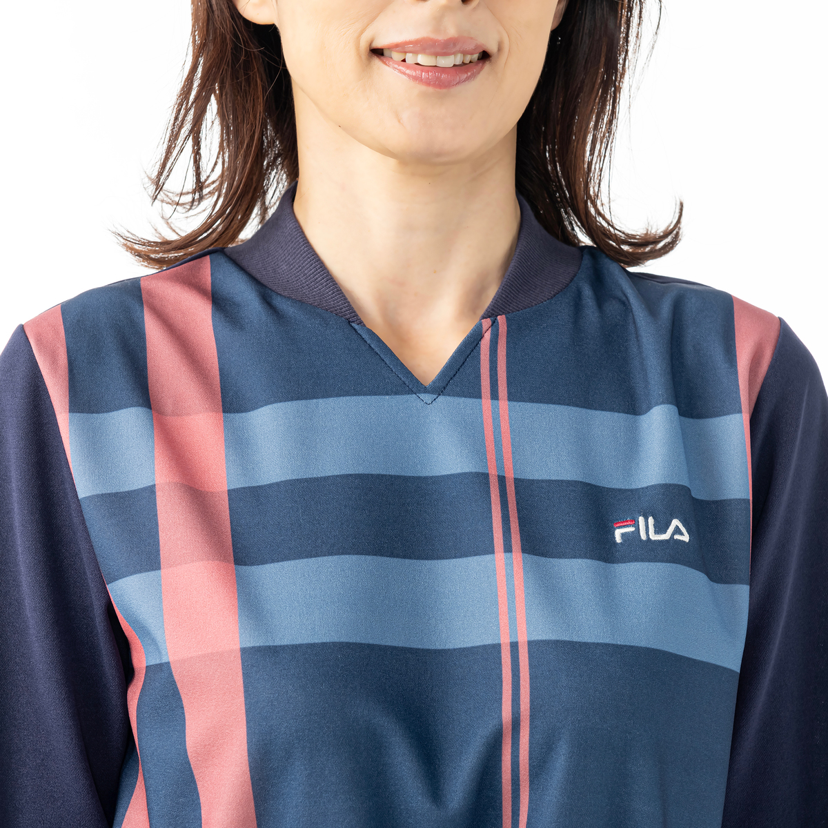 FILA UV大柄チェックウォーキングチュニック フィラ（FILA） - QVC.jp