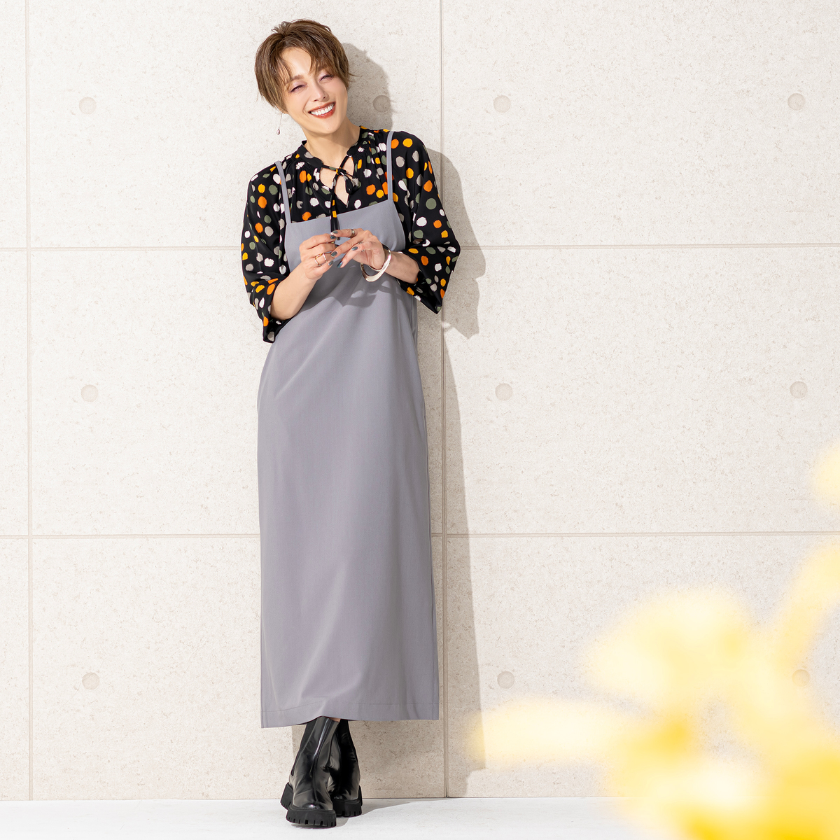 GiveRe-Collection サロペットスカート