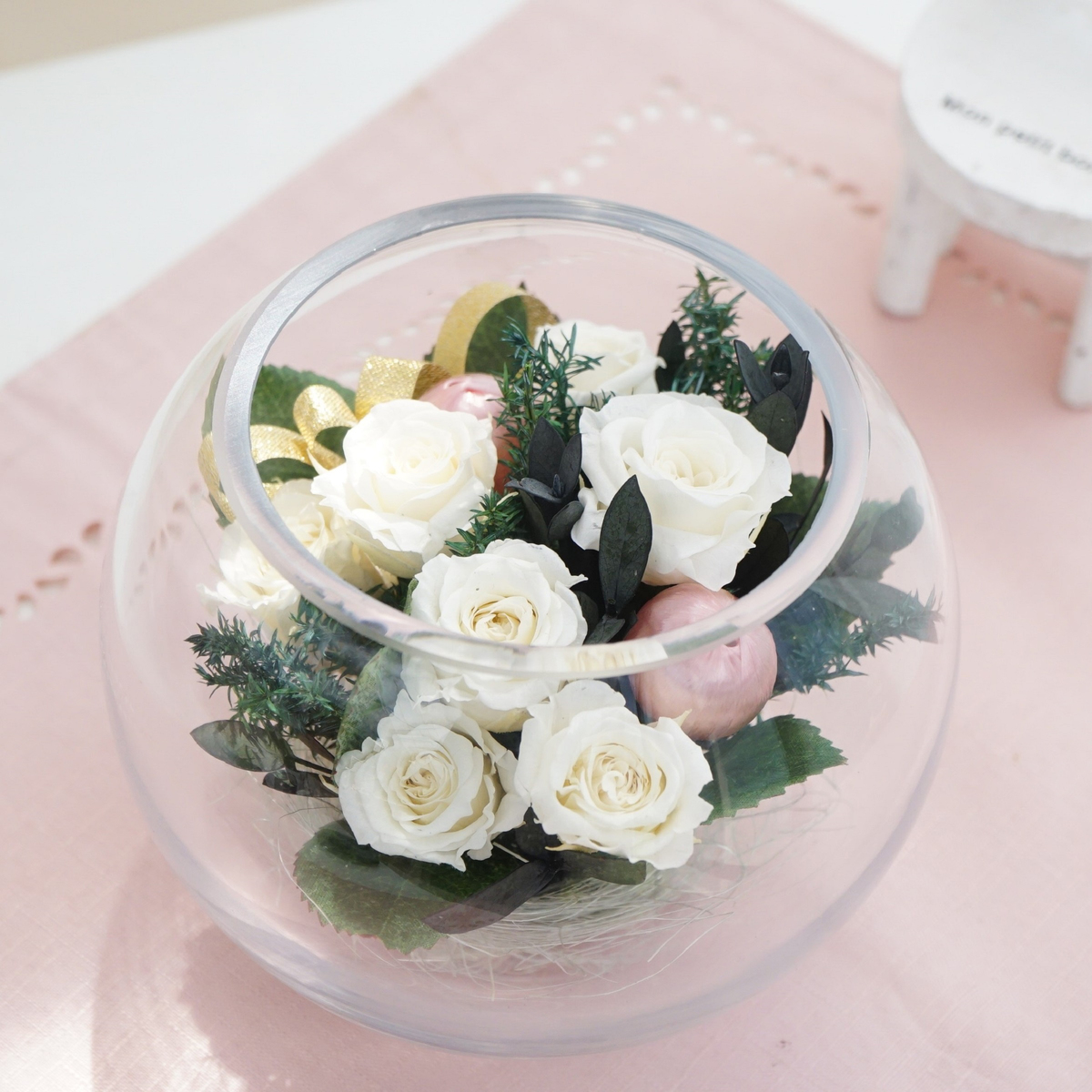 プリザーブドフラワー セゾンヌヴェル7輪 - QVC.jp