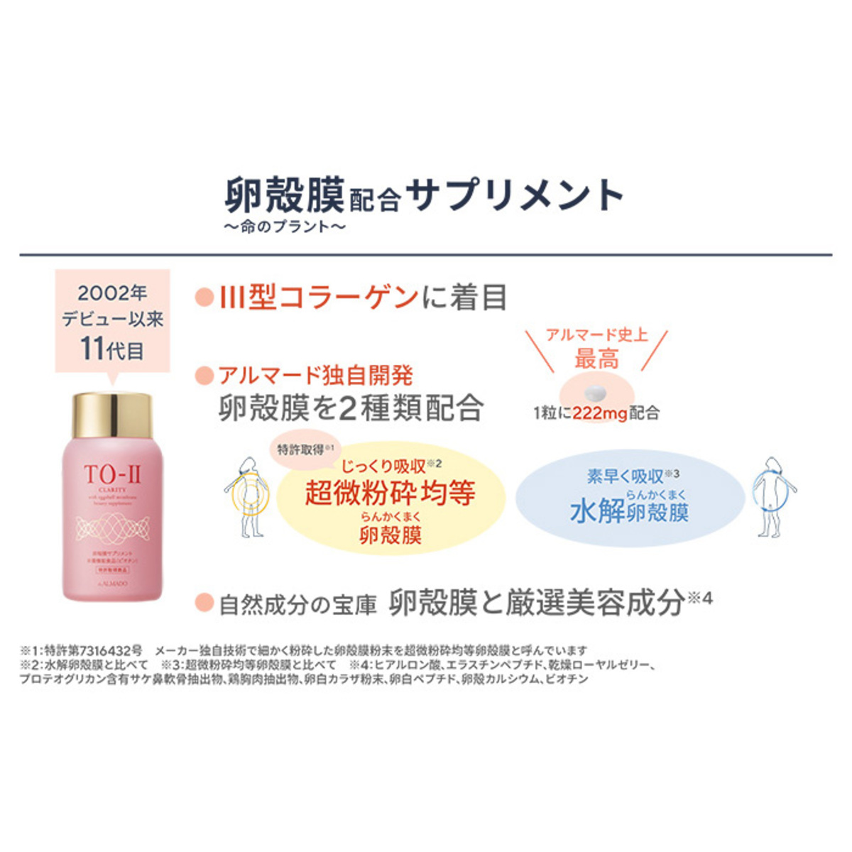 TO-II CLARITY 300粒特別セット TO-II（ティーオーツー） - QVC.jp