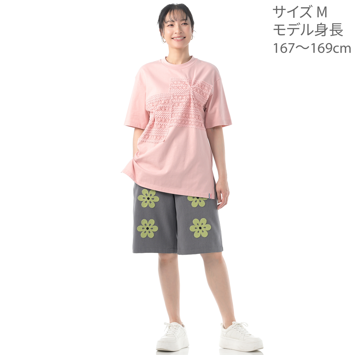 PERSONS レースパッチTシャツ パーソンズ(PERSONS) - QVC.jp PERSONS レースパッチTシャツ パーソンズ(PERSONS) - QVC.jp