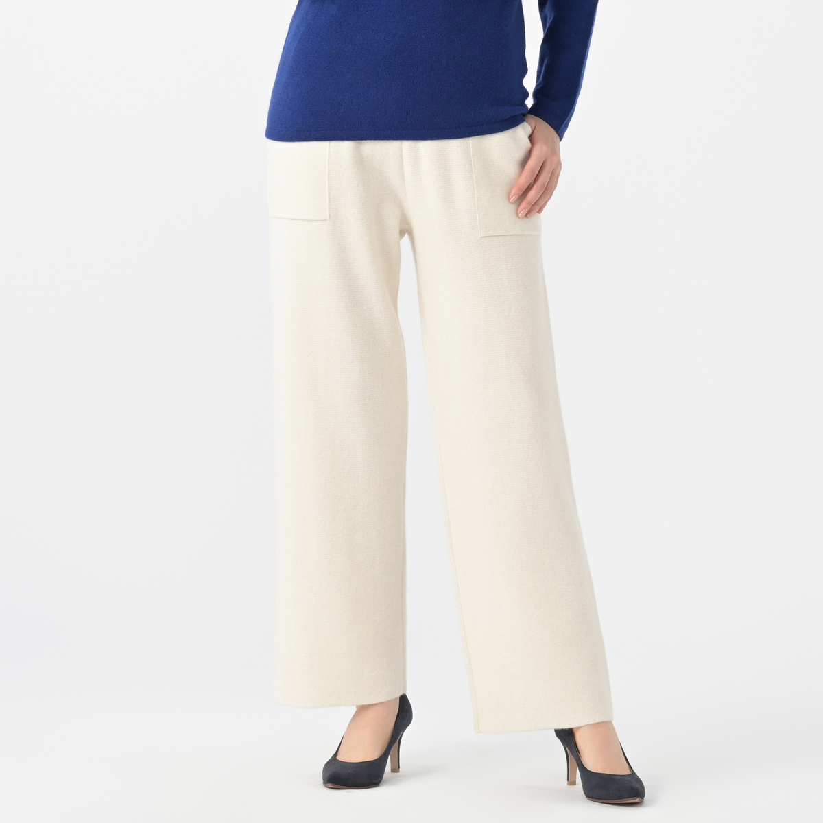 CASHYAGE カシミヤ100％ミラノリブニットパンツ カシヤージュ