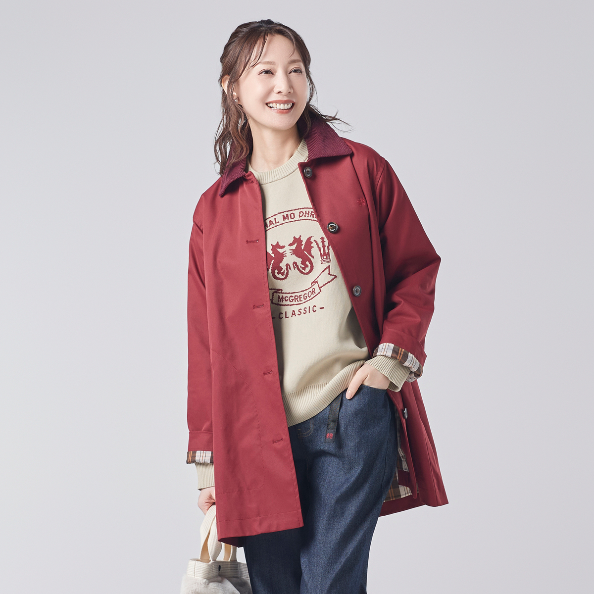 McGREGOR CLASSIC コーデュロイ衿 撥水コート マックレガークラシック