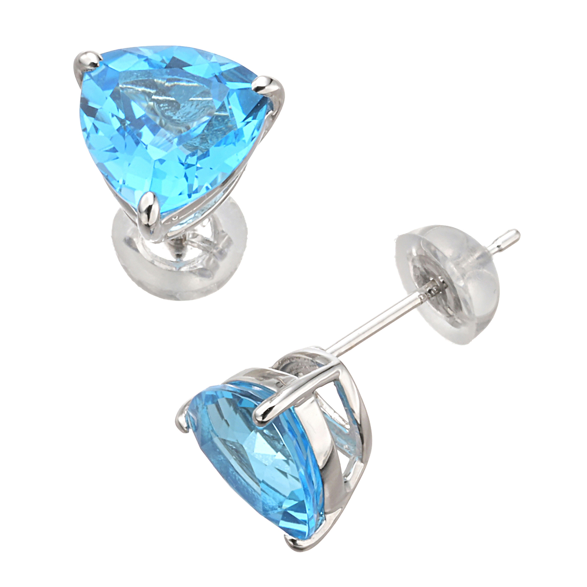 オストロスイスブルートパーズPTイヤリング/ピアス計3.40ctUP - QVC.jp 