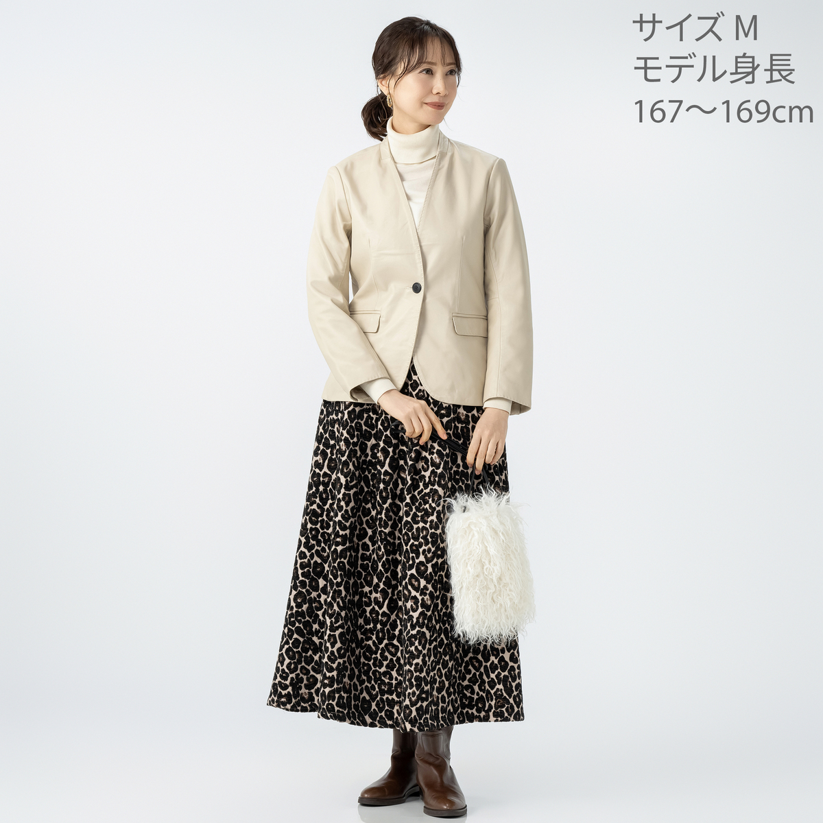 LEATHER Edition シープレザーノーカラージャケット LEATHER