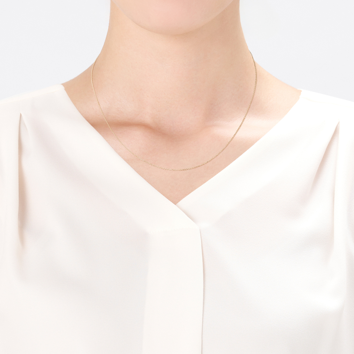 PT950 スルーピン付アズキチェーンネックレス - QVC.jp