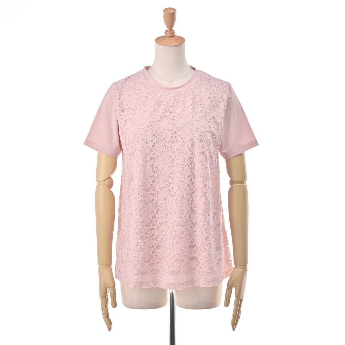 PALOROSA 新品未使用 美品 タグ付き メロンカラー Provador UV・接触冷感 さらさらレースアンサンブル 麻布プロバ