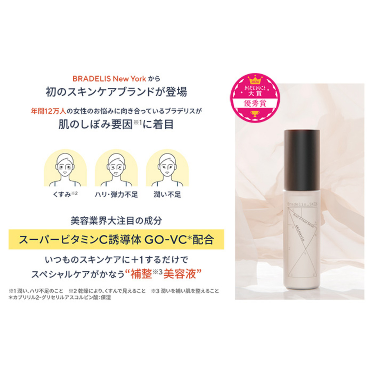 ブラデリスSKIN スキナビオ バスト&フェイスセラム 45ml