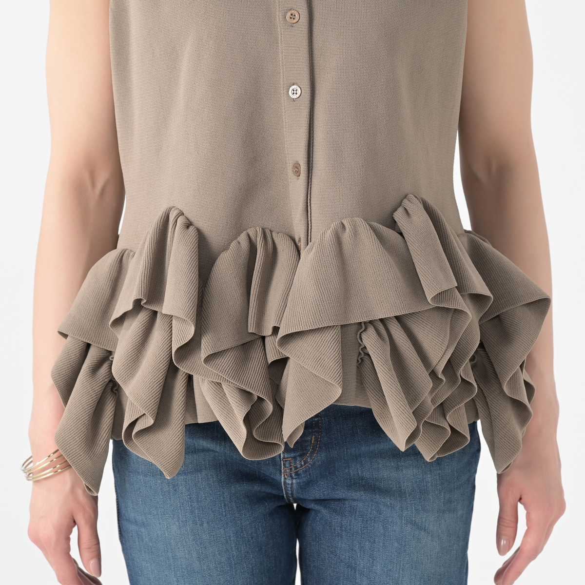 【タグ付き】Anne Coquine 2WAYペプラムノースリーブニット 楽天市場】2way ペプラム ノースリーブ ニット トップス