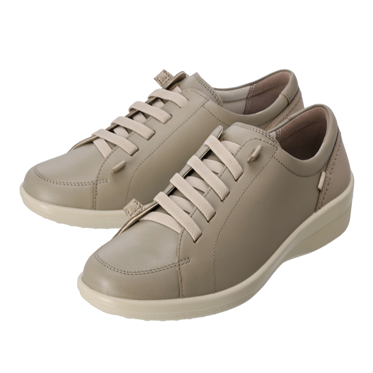 【未使用級】アキレス・ソルボ　牛革　ダブル衝撃吸収　4E ゴム紐　スニーカー アキレス・ソルボ牛革ダブル衝撃吸収4Eゴム紐スリッポン