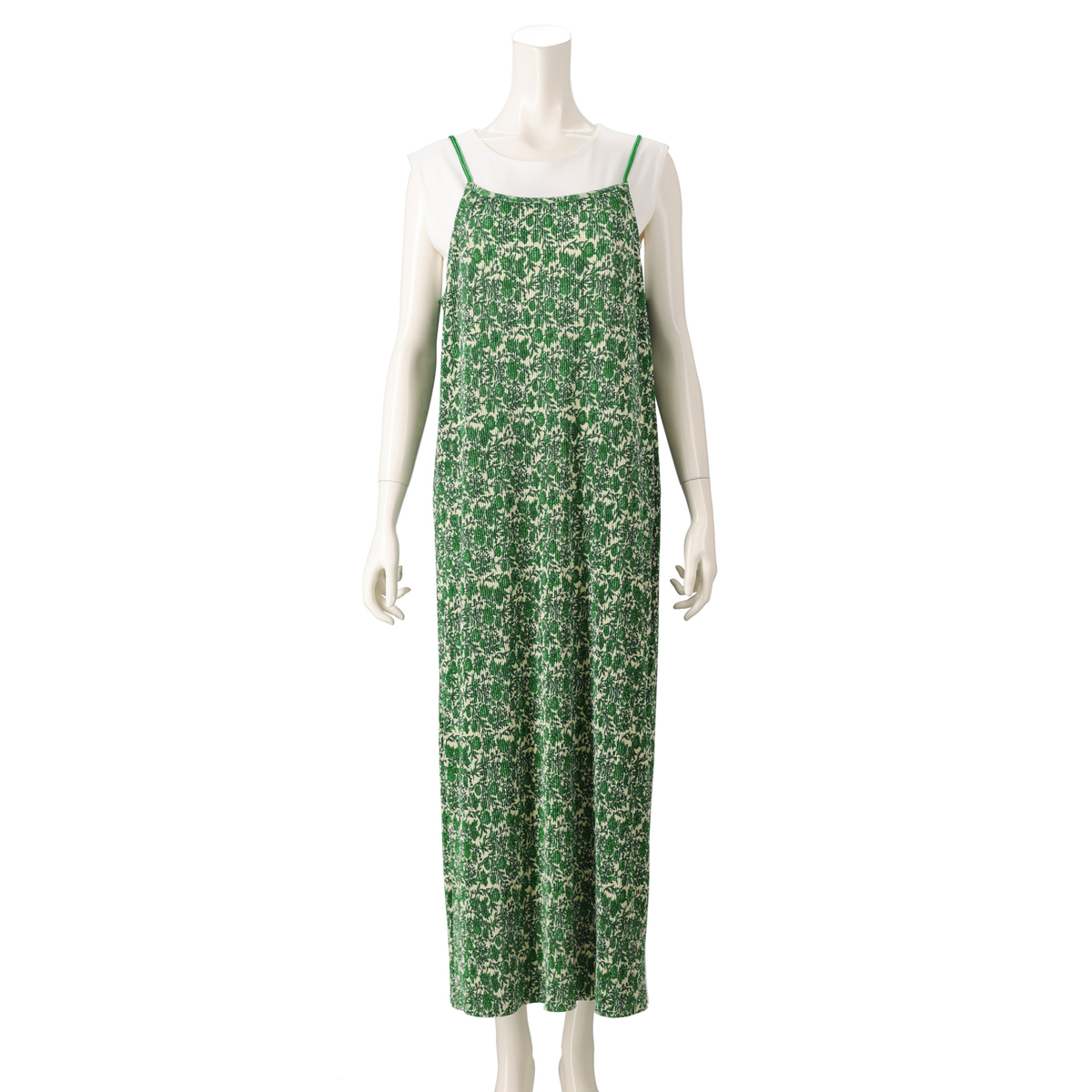 Provador 遮熱・UV・接触冷感 プリーツキャミワンピ 麻布プロバ