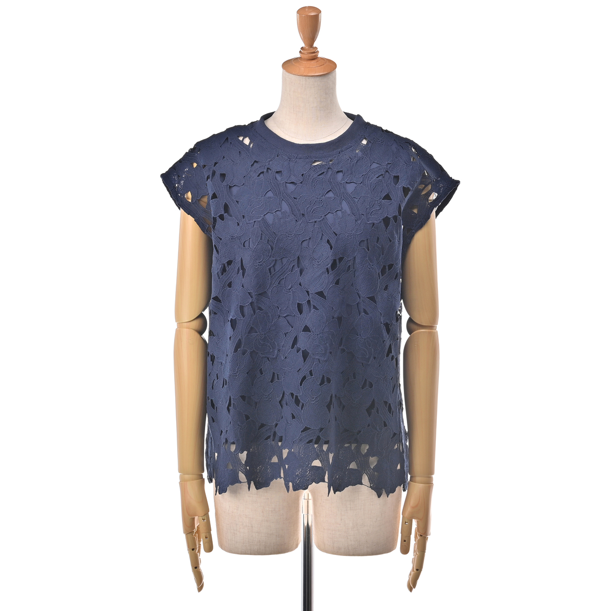 Provador フラワー刺繍総レースタンクセット 麻布プロバドール