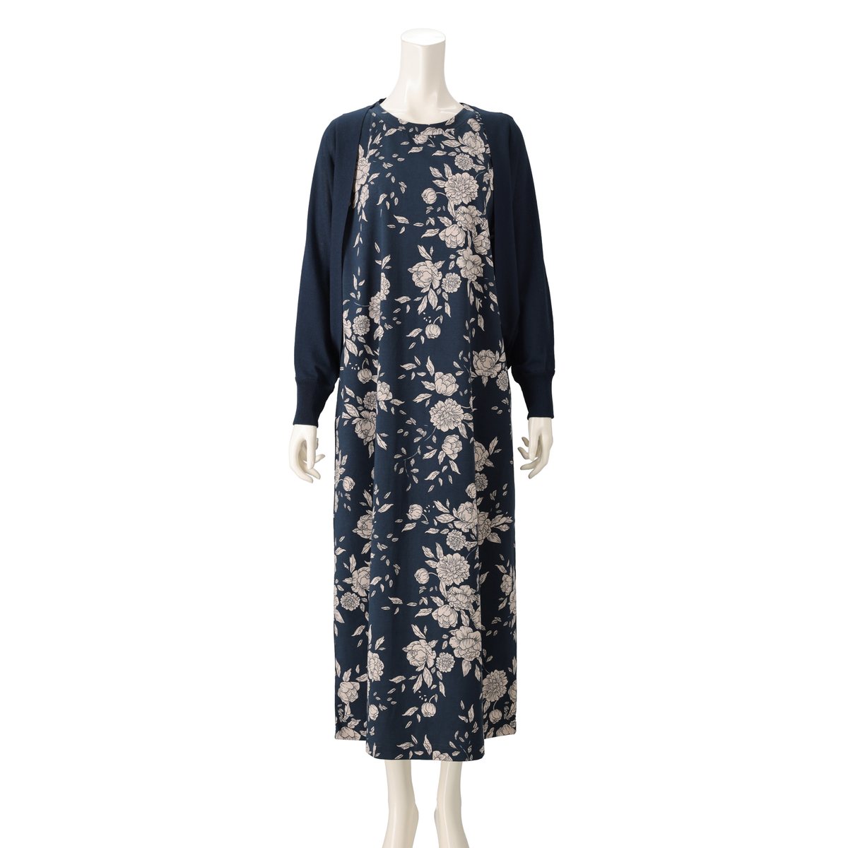 Anne Coquine 選べる着丈ニットボレロ付きワンピース Anne Coquine 選べる着丈ニットボレロ付きワンピース