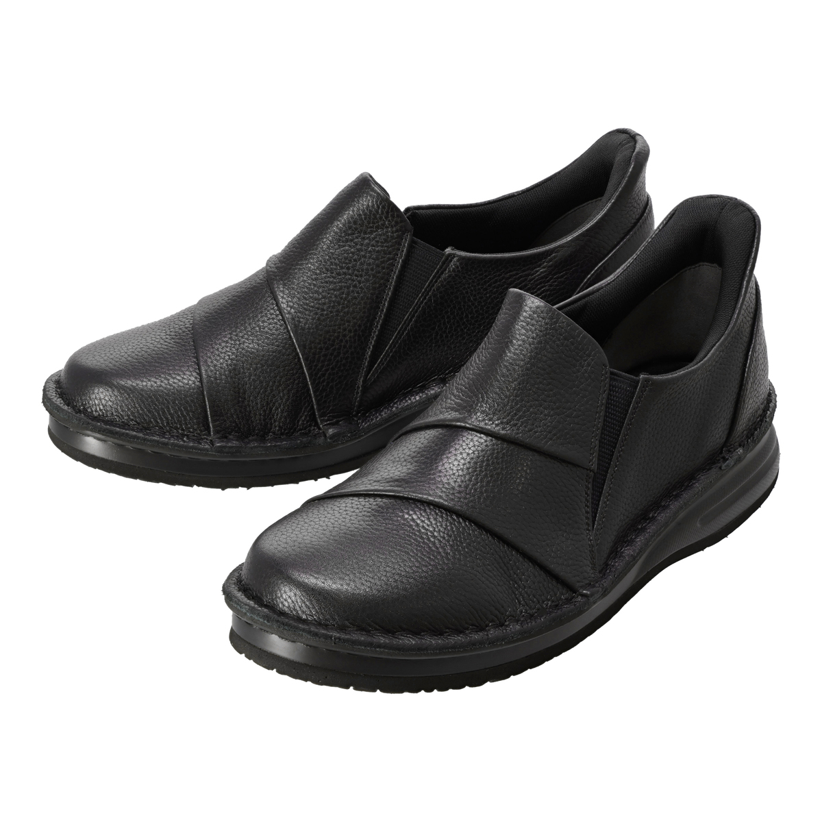 ドルチェ 牛革甲切り替えし踵スリッポンシューズ ドルチェ - QVC.jp