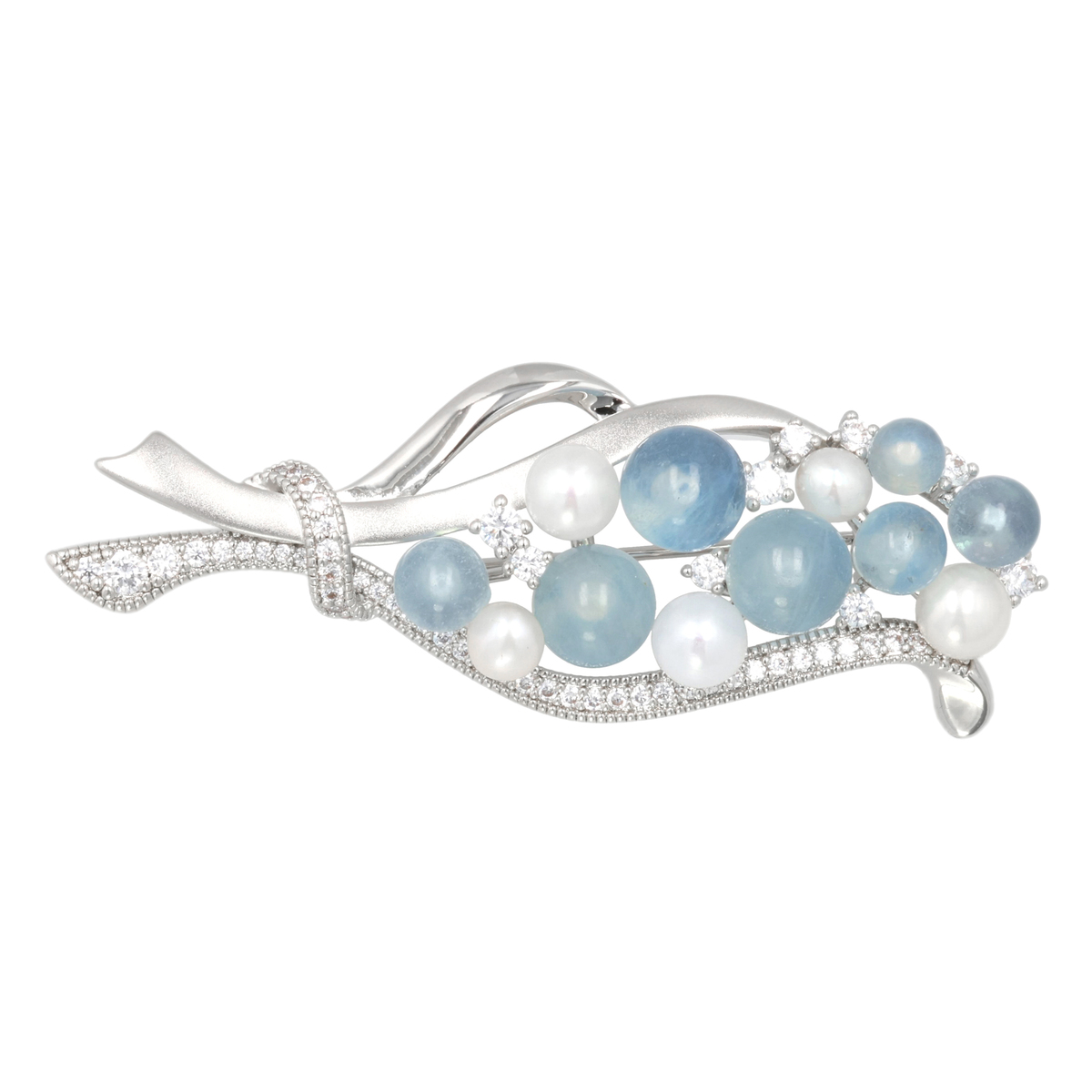 まみ3/3 ブローチ他 12点 Three Four Time ブローチ モノグラムパールブローチ レディース