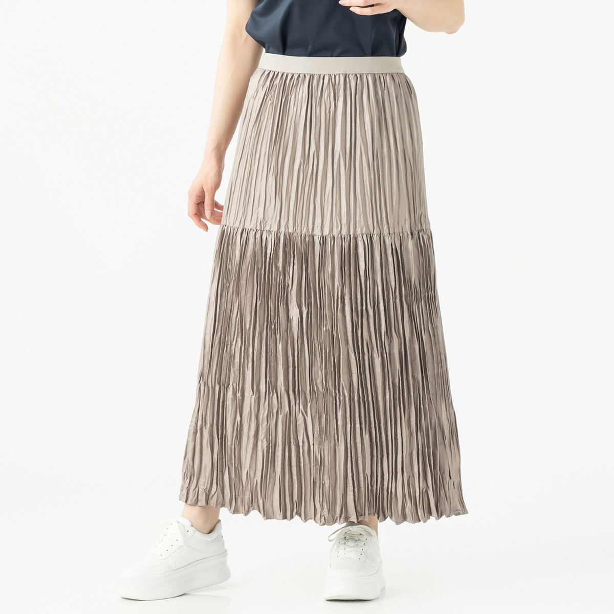 チンツ加工プリーツスカート チンツ加工プリーツスカート｜スリーフォータイム｜ショップニュース