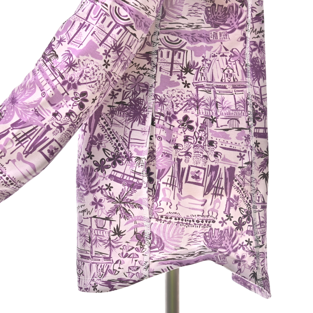 美品♥マカナナキャシー・ジップアップアウター・サイズ２ Makana na Kathy オルオルプリントジップブルゾン マカナナ