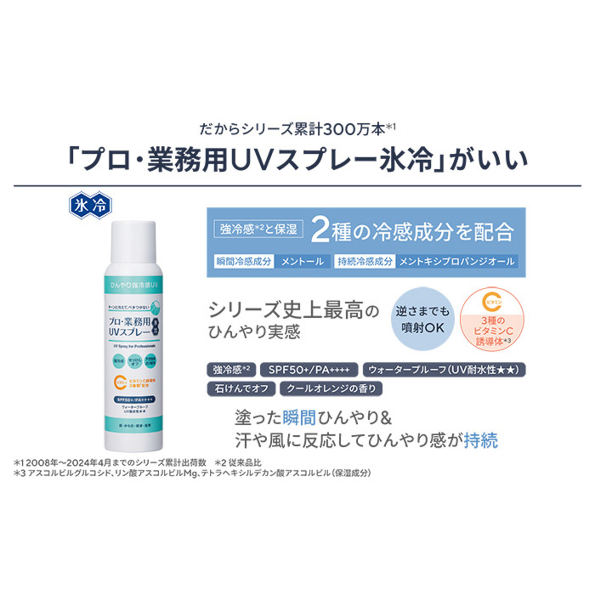 新商品、ヤーマン、プロ業務用UVクリーム氷冷16本 、UVスプレー氷例2本セット 試してみた】ヤーマン プロ・業務用UVスプレー氷冷のリアルな