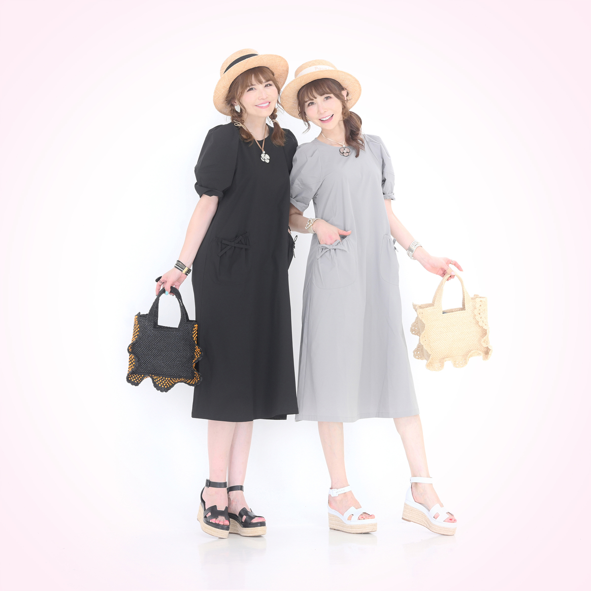 アンドラブ❤️クローゼット❤️レースラインドッキングワンピL/LL