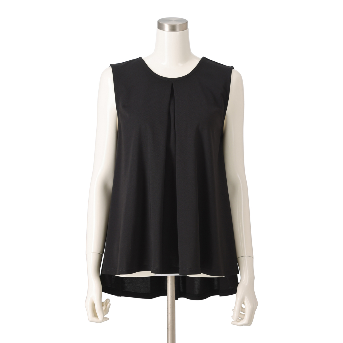 Beauty Fit タックノースリーブチュニック ビューティーフィット