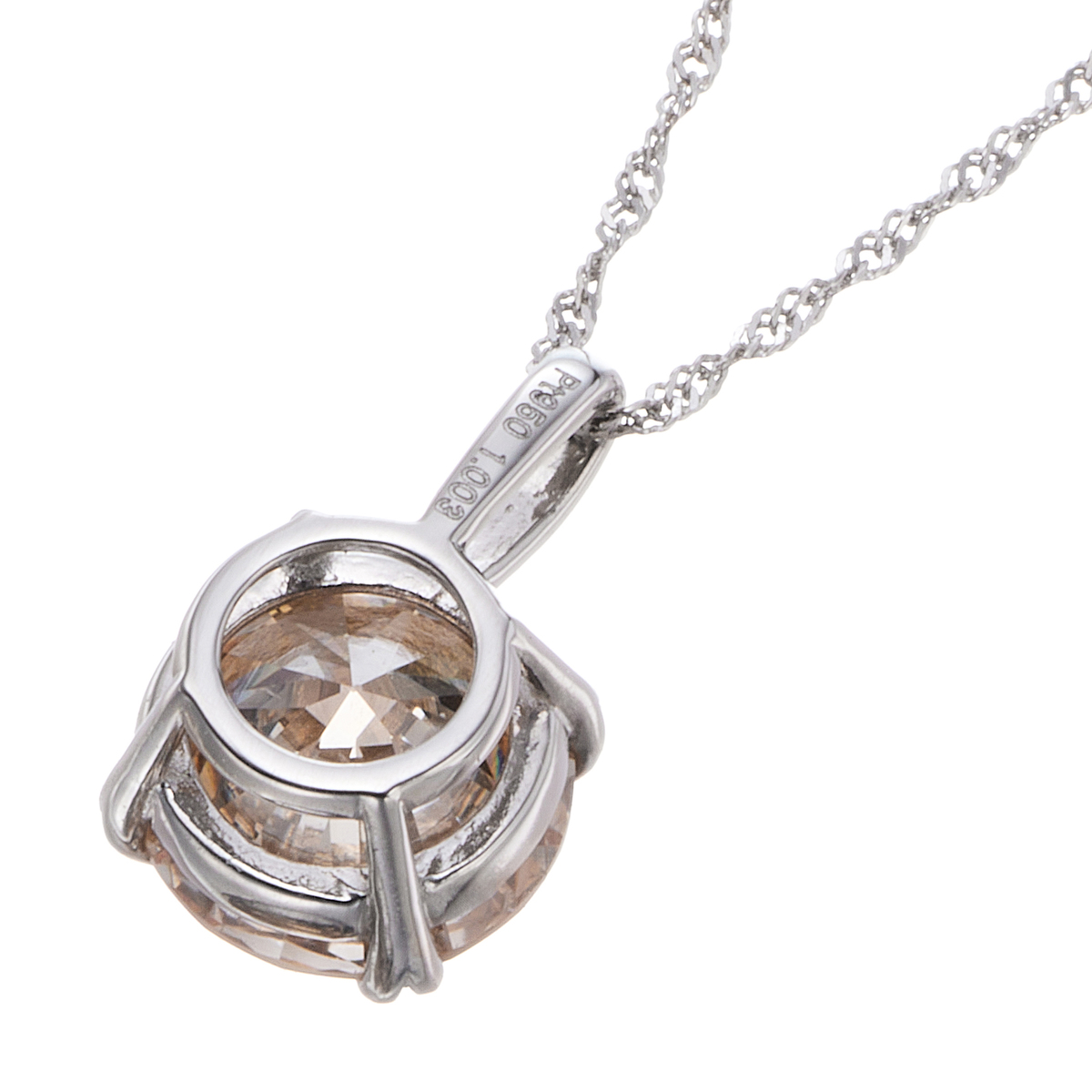 K18WGロシアンダイヤモンド ペンダントトップ 1.0ctUP QVC購入 【公式