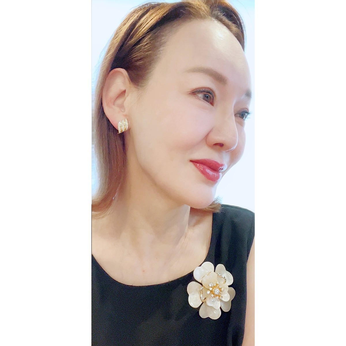 どこまでも…どこまでも　　イヤリング価格となっております 両耳用】U Line ミニマム ピアス p0587 | poet