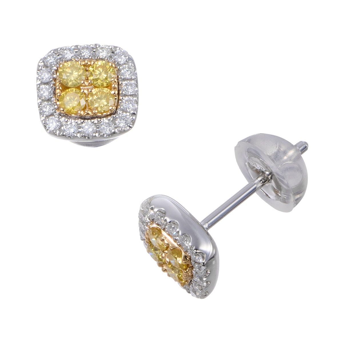 PT/18KYG カナリーイエローダイヤモンド ピアス - QVC.jp 