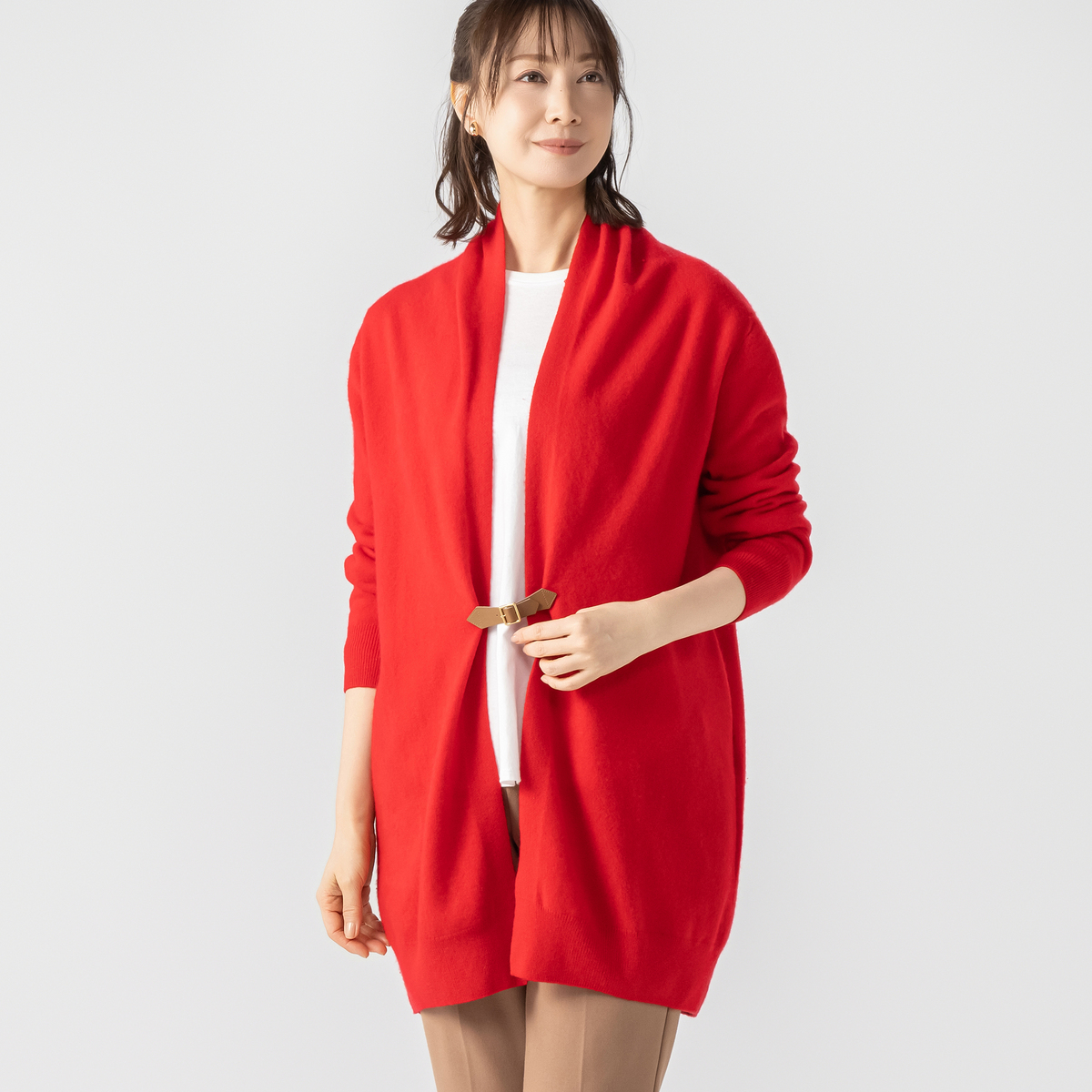 CASHYAGE カシミヤ100% ロングカーディガン カシヤージュ