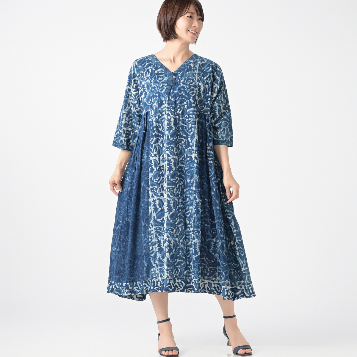 myM 藍染ワンピース マイエム（myM） - QVC.jp