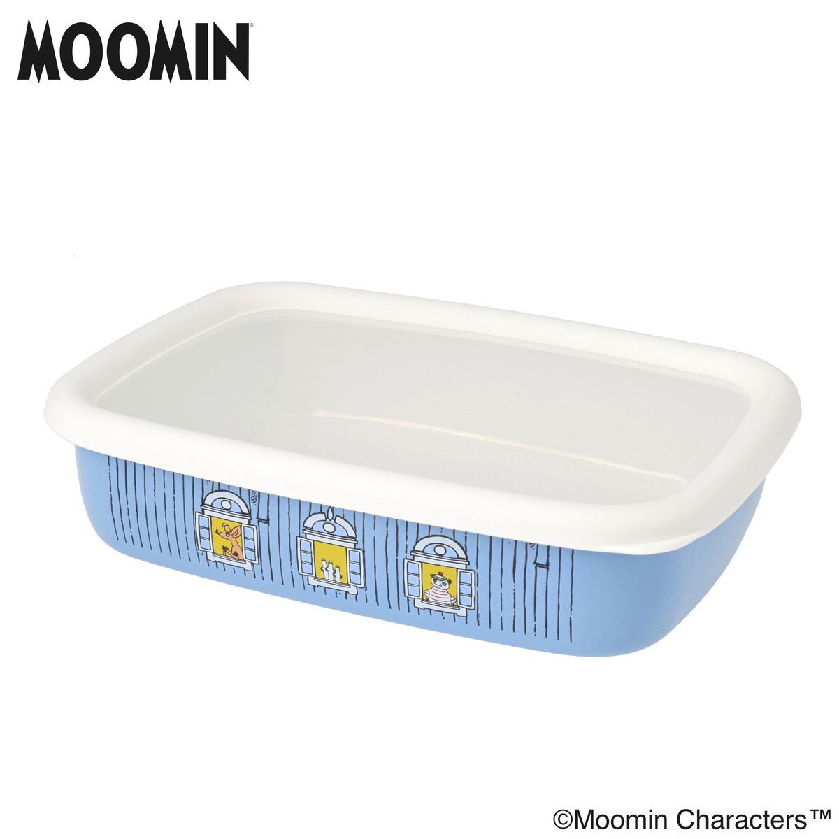 富士ホーロー ムーミンハウス 浅型角容器 3点セット - QVC.jp