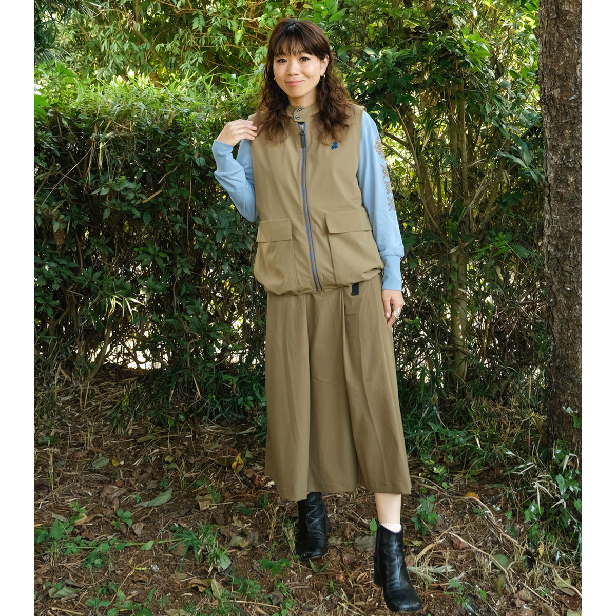 Carney マルチエフェクト スカート見えキュロットパンツ