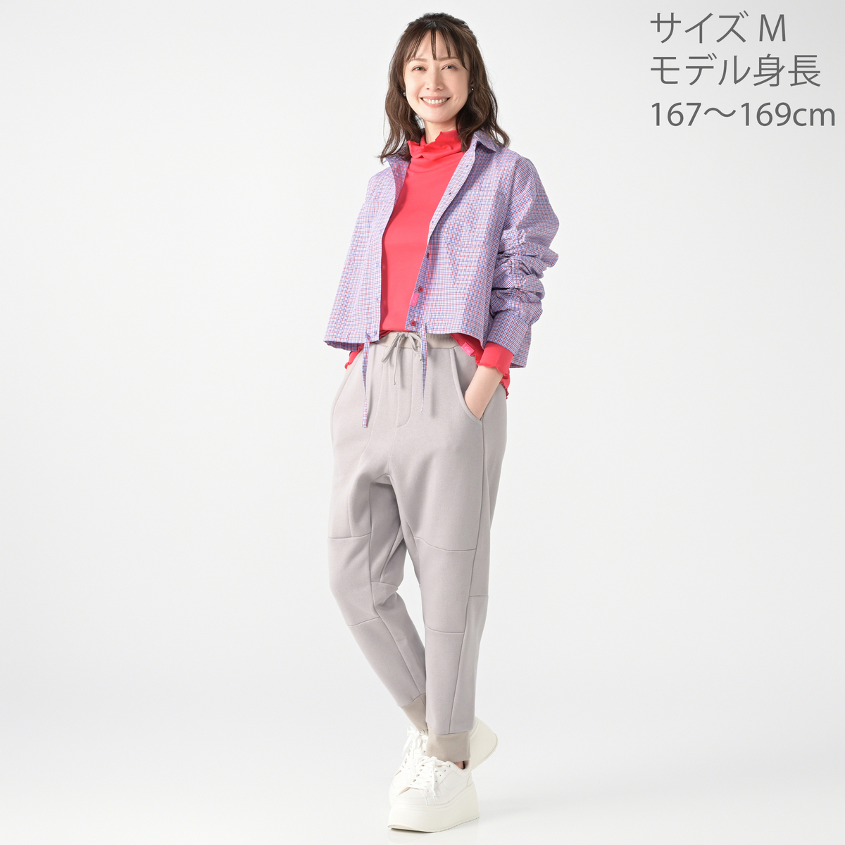 KiKKi 裏毛素材の切り替え立体パンツ キッキ（KiKKi） - QVC.jp