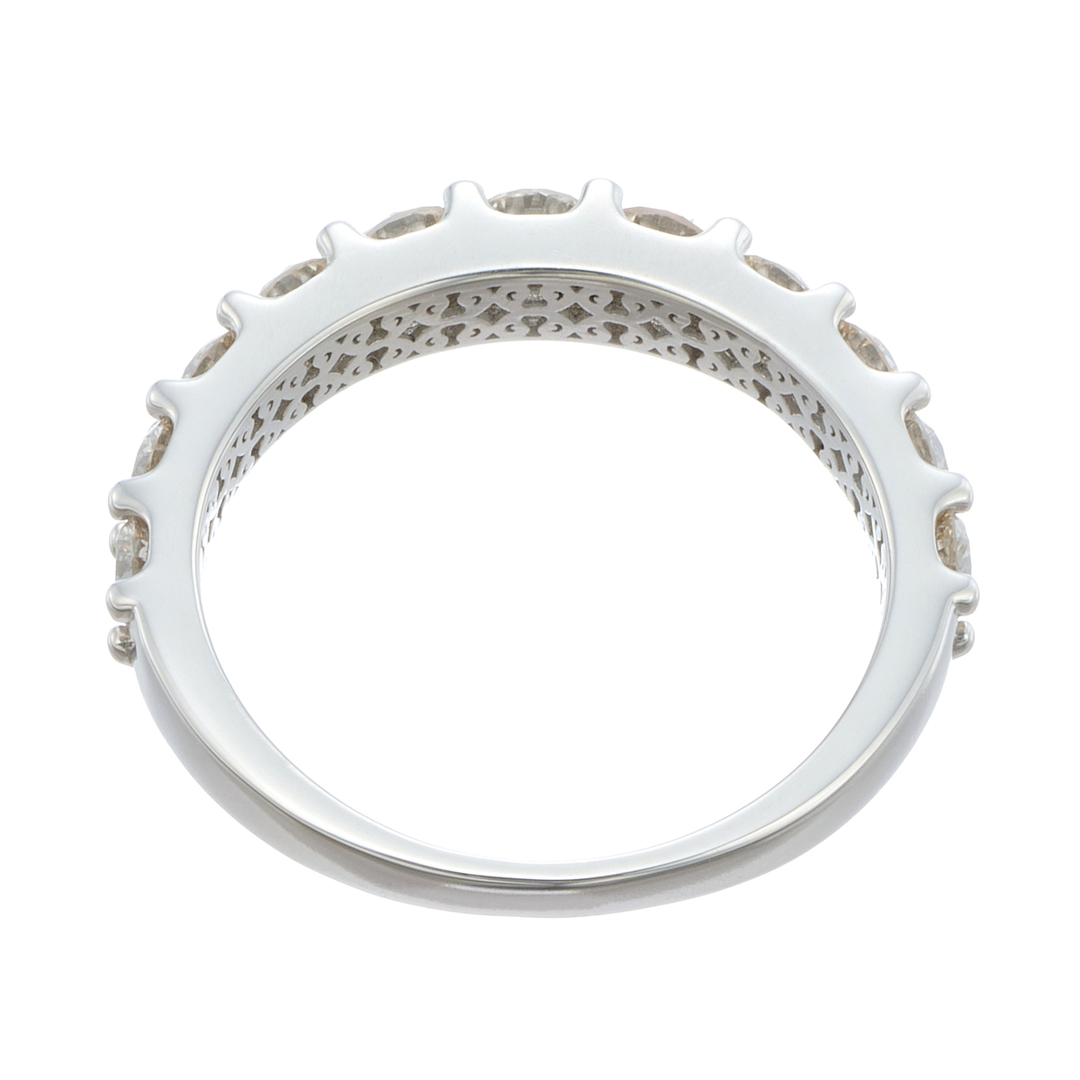 PT950 ダイヤモンド ハーフエタニティーリング 計1.0ctUP