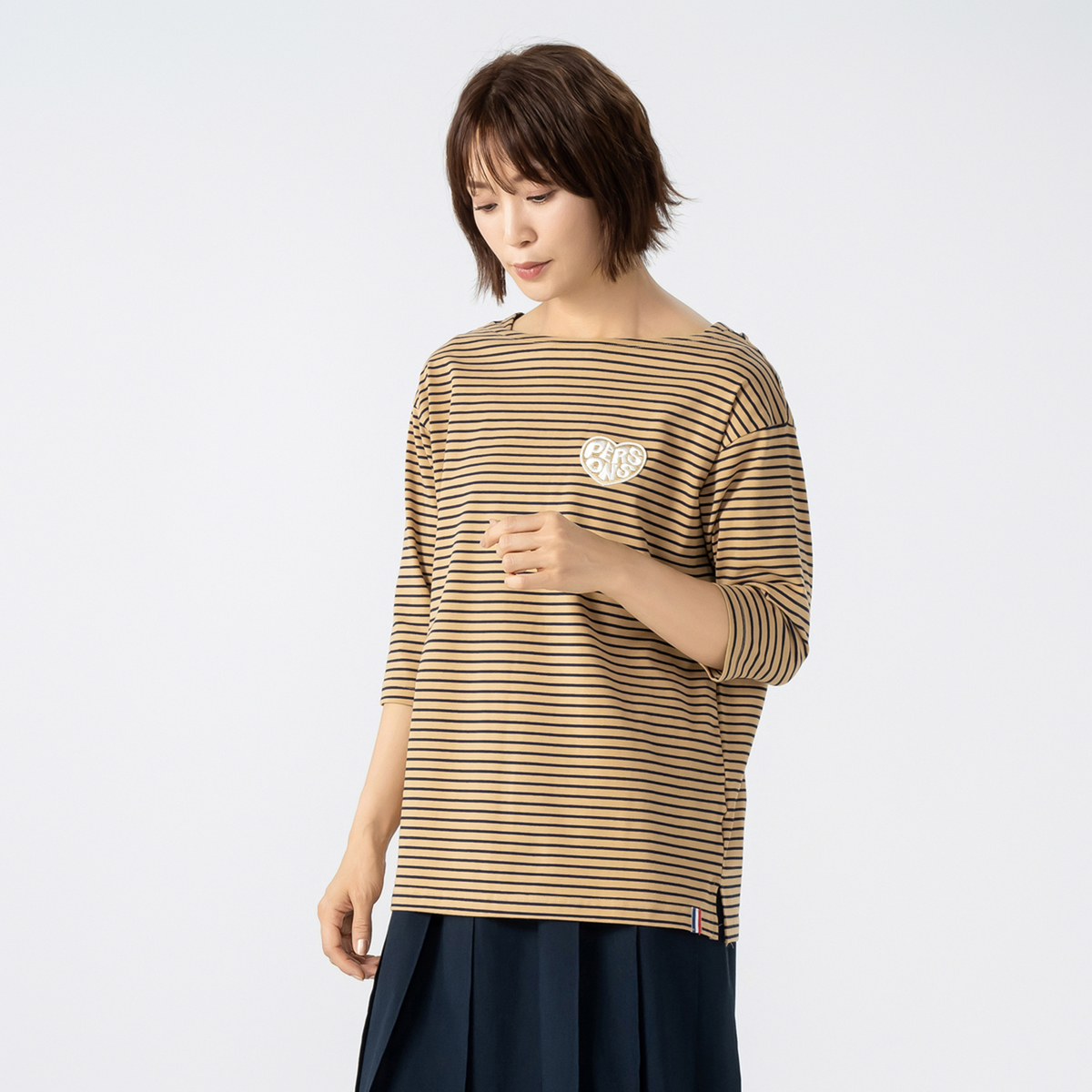 PERSONS バスクボーダーTシャツ パーソンズ（PERSONS） - QVC.jp