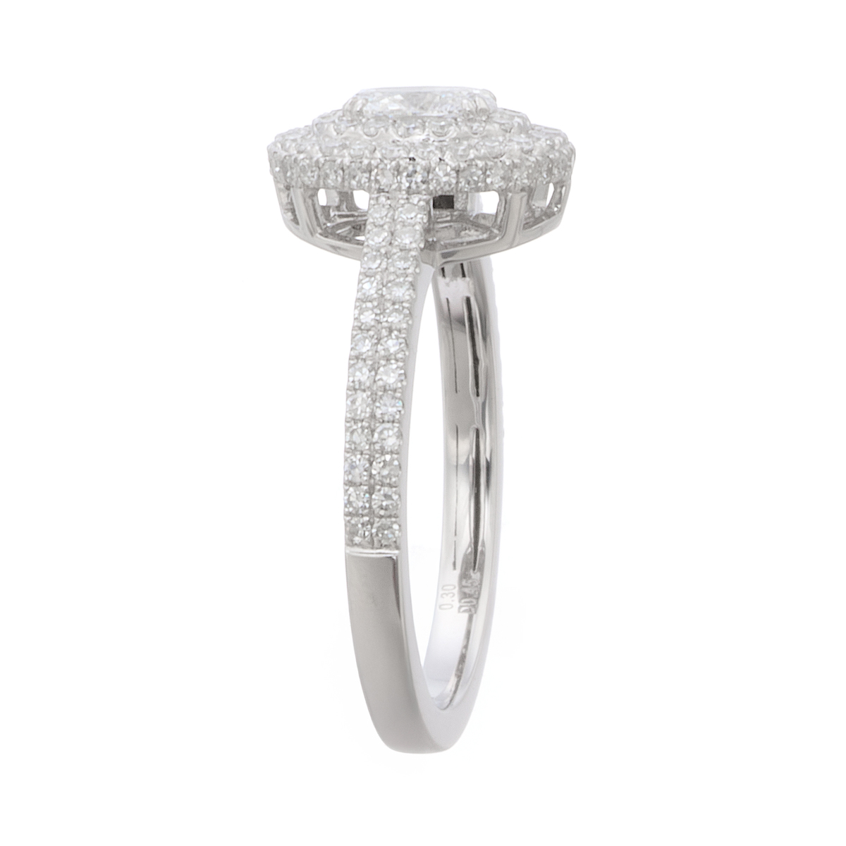 ダンゴ様用！！【全石H&C☆】極上　パヴェ　ダイヤモンド　pt950 オーバル PT950 D/IF オーバルカットダイヤモンドリング 0.3ctUP - QVC.jp