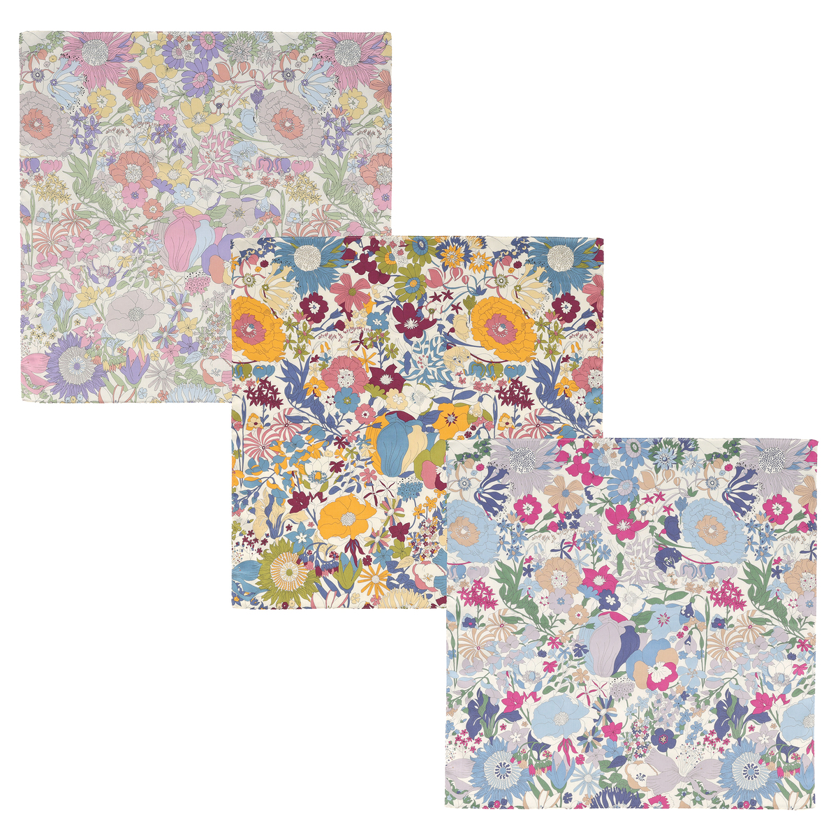 IM リバティプリント 大判ハンカチ3枚セット ネット限定 INTERMODE