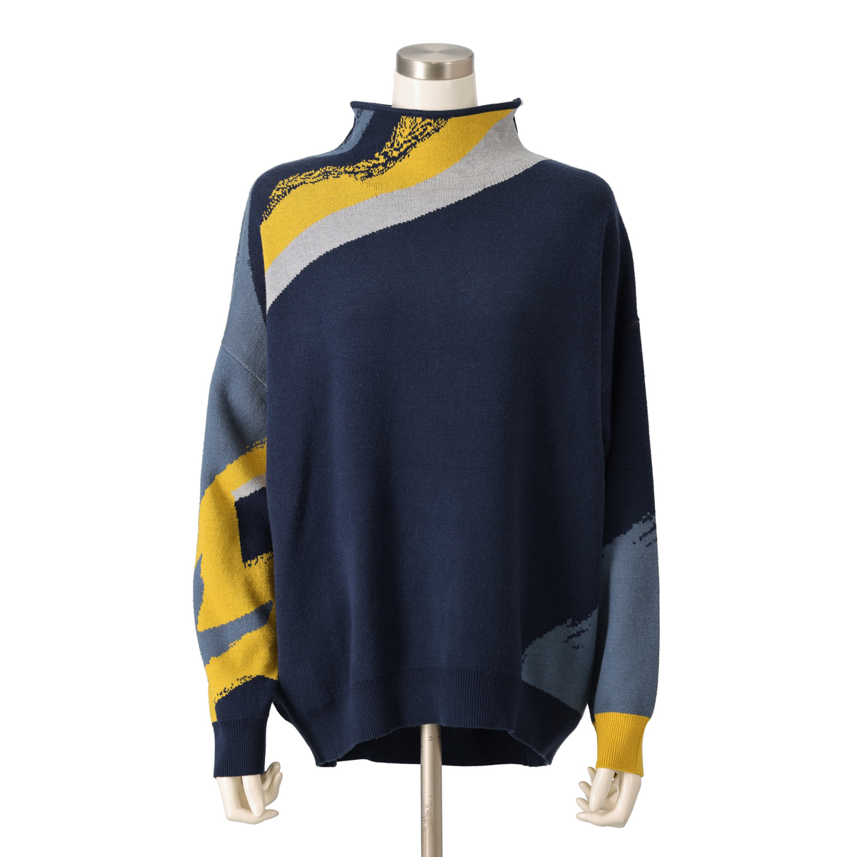 SUPERLADY アイデンティティージャガードニットプルオーバー