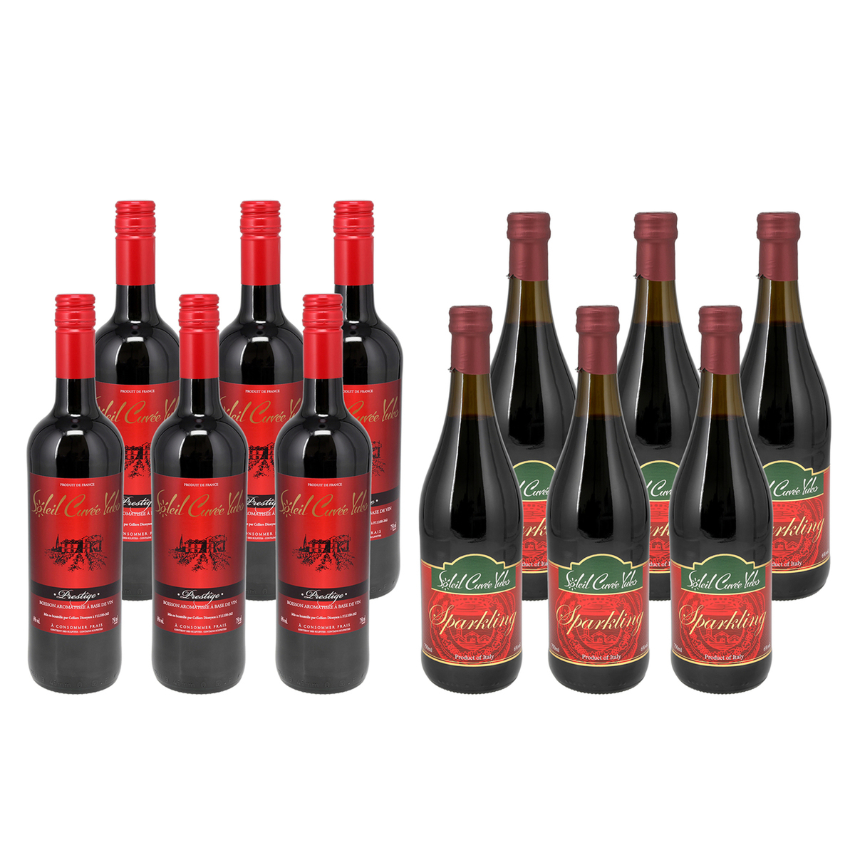 ワイン10本セット(SOLEIL CUVEE YUKO)プレステージ6スパ2白2 ソレイユ・キュヴェ・ユウコ プレステージ ホワイト｜ヴィノス