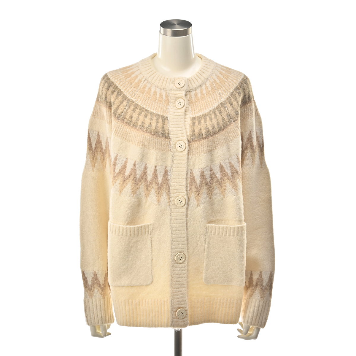 jamieson's ノルディック柄 ロングニットカーディガン　L 英国製 jamieson's ノルディック柄 ロングニットカーディガン L 英国製