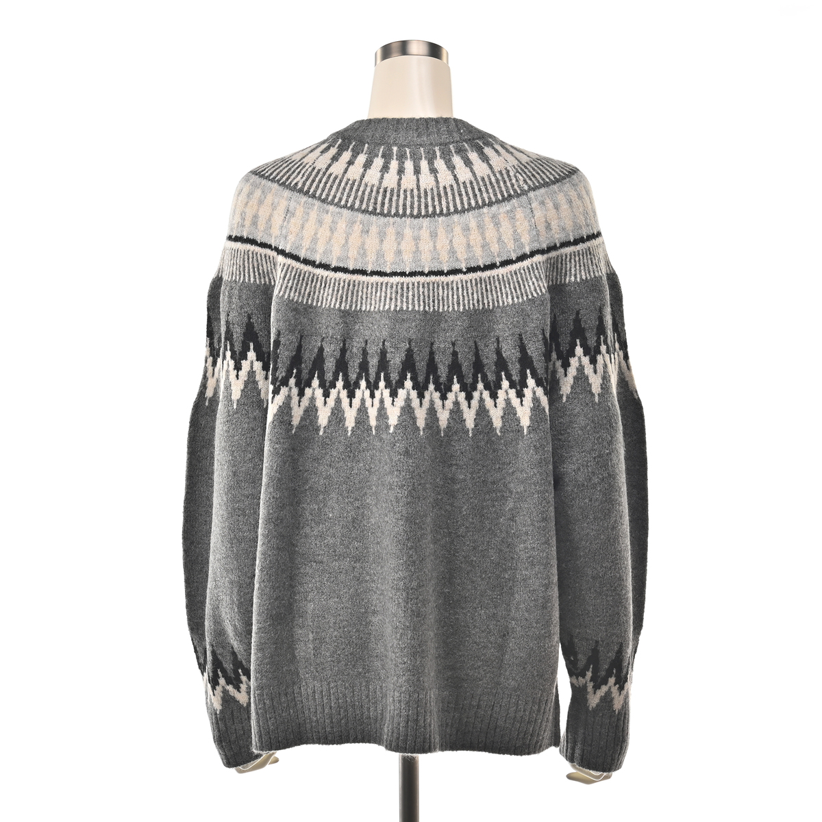 BOBSON SunSister ノルディック柄ニットカーディガン ボブソン