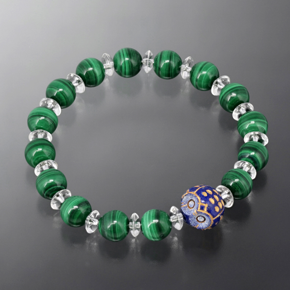 幸せのふくろうマラカイトサークルブレス - QVC.jp