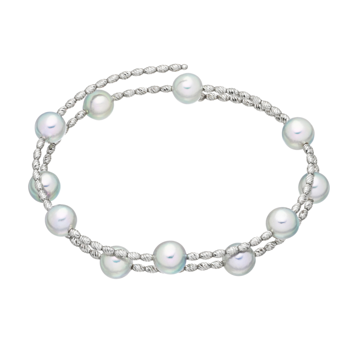 鑑別書付きペルマキーナ アコヤ マルチカラーブレスレット 鑑別書付