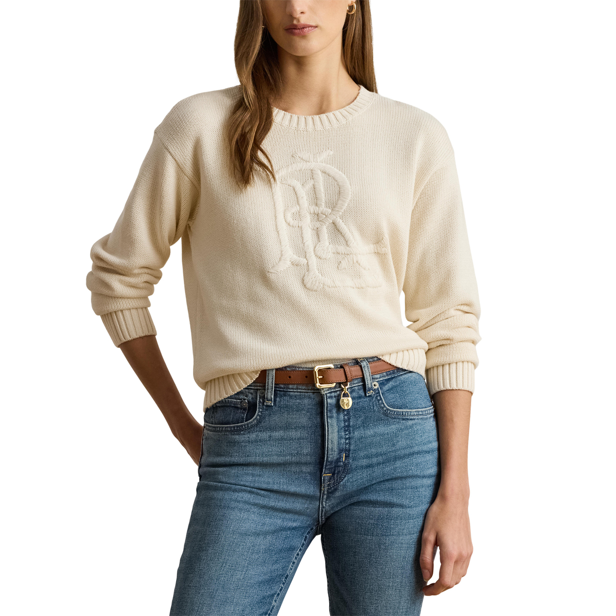 ラルフローレン♡コットンロゴセーター Lauren Ralph Lauren コットンモノグラムロゴセーター Lauren