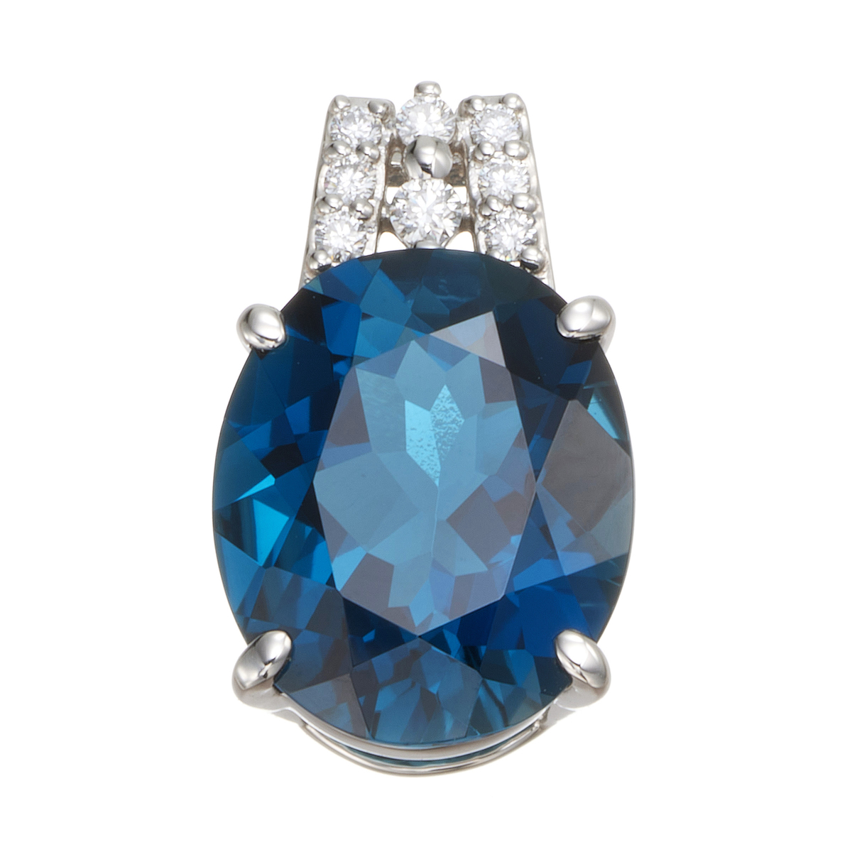 オストロロンドンブルートパーズPTペンダントヘッド5.00ctUP - QVC.jp