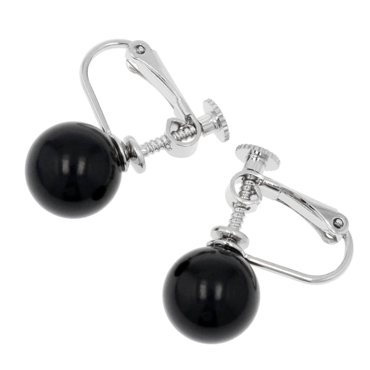 ジェット ネックレス&イヤリング/ピアスセット - QVC.jp