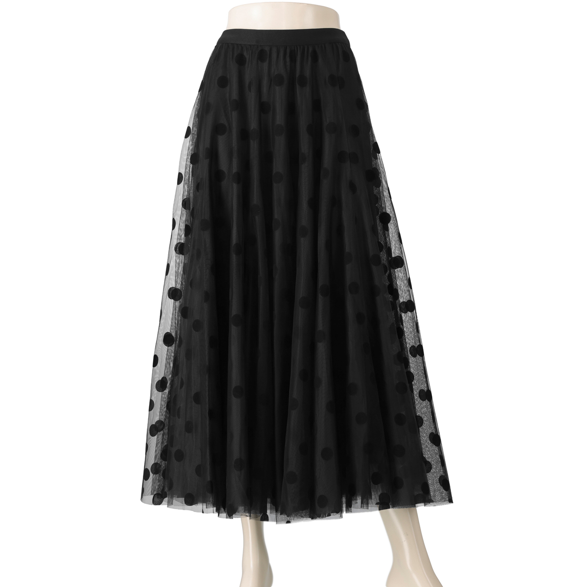 専用です‼️アンコキーヌチュールスカート Anne Coquine グレー ロングスカート チュール