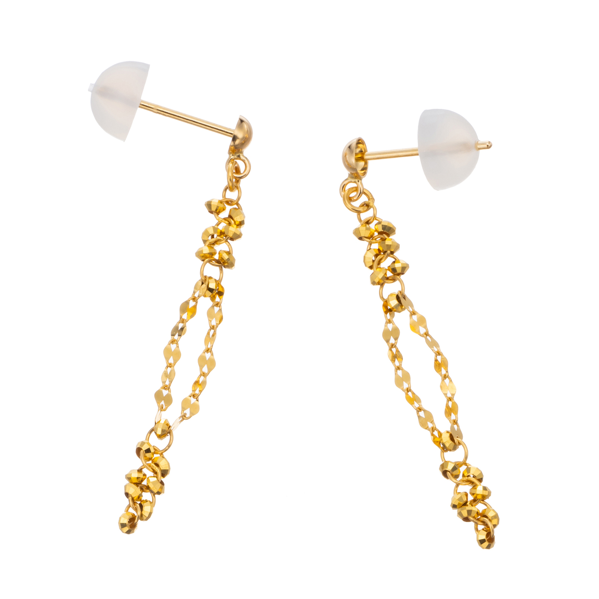 アンジェリークジュエリーコレクション　イヤリング 池田啓子 AKコレクション イヤリング K18 5.9g ルビー スクエア