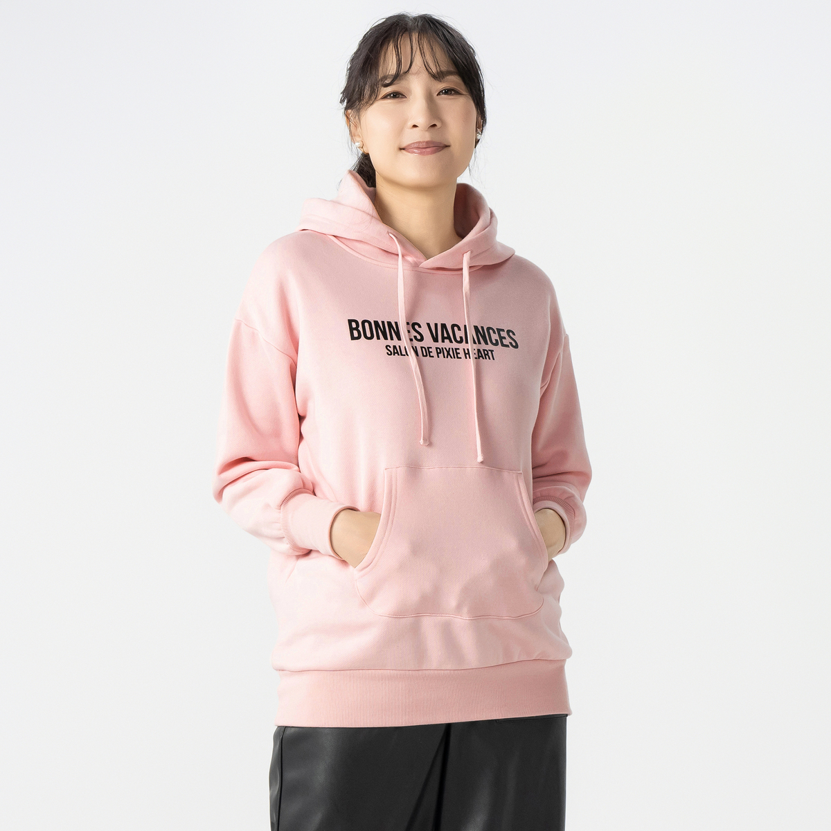 オーガンジー パーカー ピンク Onitsuka Tiger（オニツカタイガー）の「WASHED ZIP UP HOODIE