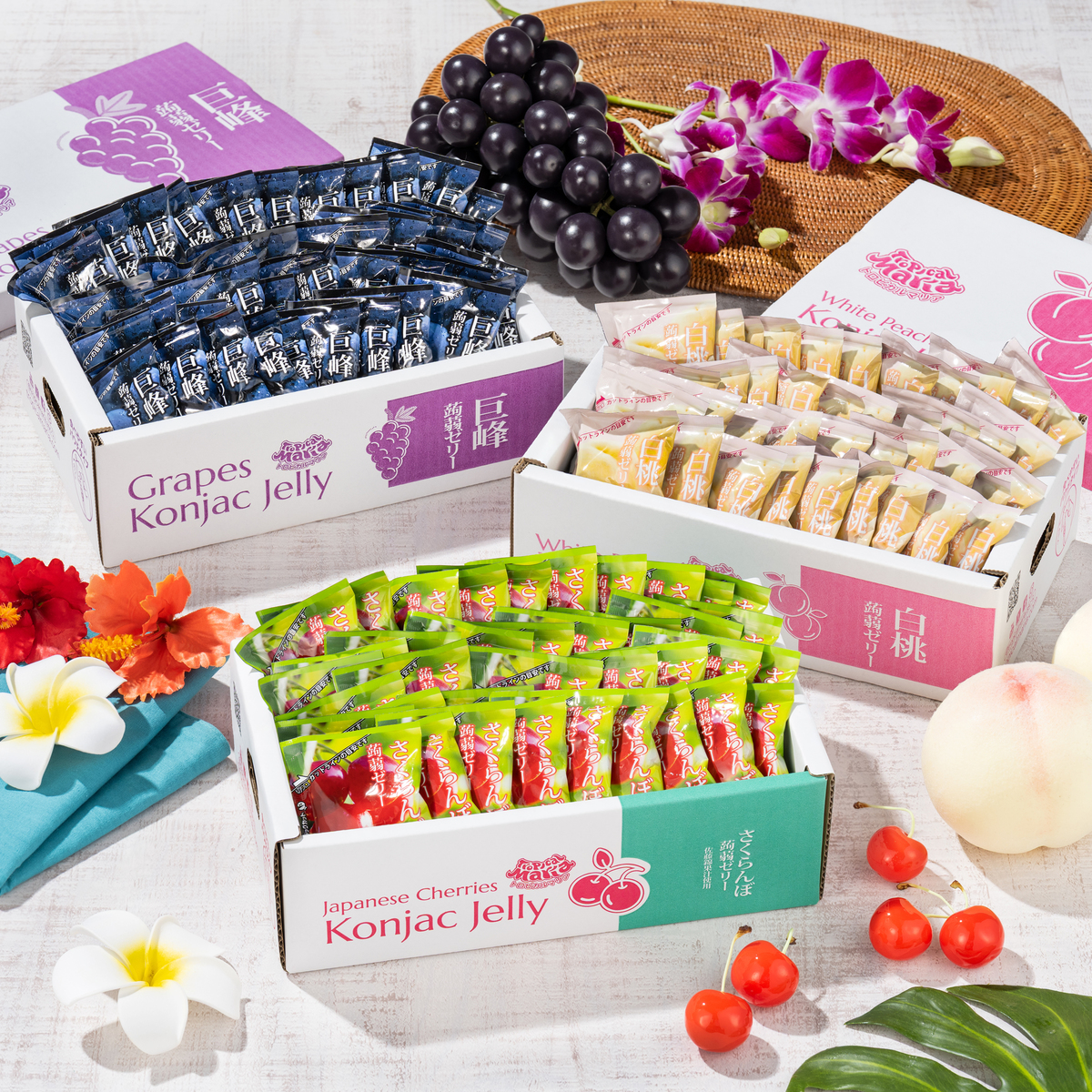 国産果汁を使ったこんにゃくゼリー120個 トロピカルマリア