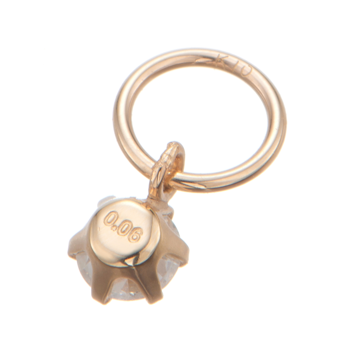 QVC ピアリングチャーム10KYG シトリン 1.3cm大粒 QVC ピアリングチャーム10KYG シトリン 1.3cm大粒 ピアリング